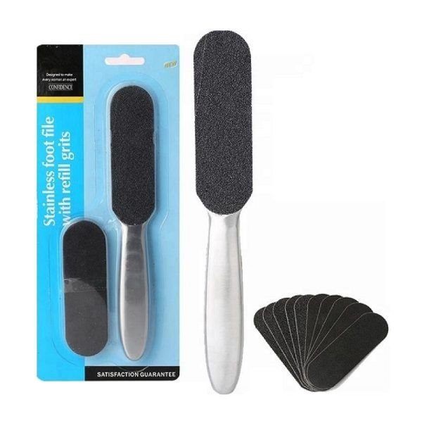 Λίμα ποδιών με ανταλλακτικά – DX-C001 – 121217 Barcode: 8620231121217 Weight: 0.5 κ. Κωδικός προϊόντος: 121217Κατηγορίες: Είδη καλλωπισμού & μακιγιάζ, Είδη περιποίησης νυχιών & μακιγιάζ, ΥΓΕΙΑ - ΟΜΟΡΦΙΑ & Fitness Συνδεθείτε για να δείτε τιμές Λίμα ποδιών-ράσπα κατασκευασμένη από ανοξείδωτο ατσάλι με σετ 10 ανταλλακτικά γυαλόχαρτα: 5 τεμάχια 80 grit 5 τεμάχια 150 grit Διαθέτουν αυτοκόλλητο διπλής όψης για την τοποθέτηση. Διαστάσεις: 20×3.5cm