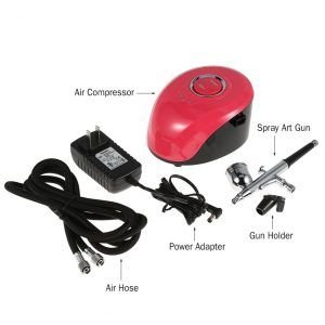 Αερογράφος με συμπιεστή ψεκασμού – Mini Air Paint Compressor – ASG002 – 100018 - Image 4