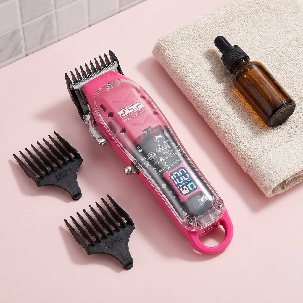 Κουρευτική Μηχανή Trimmer DSP Ροζ - Image 3